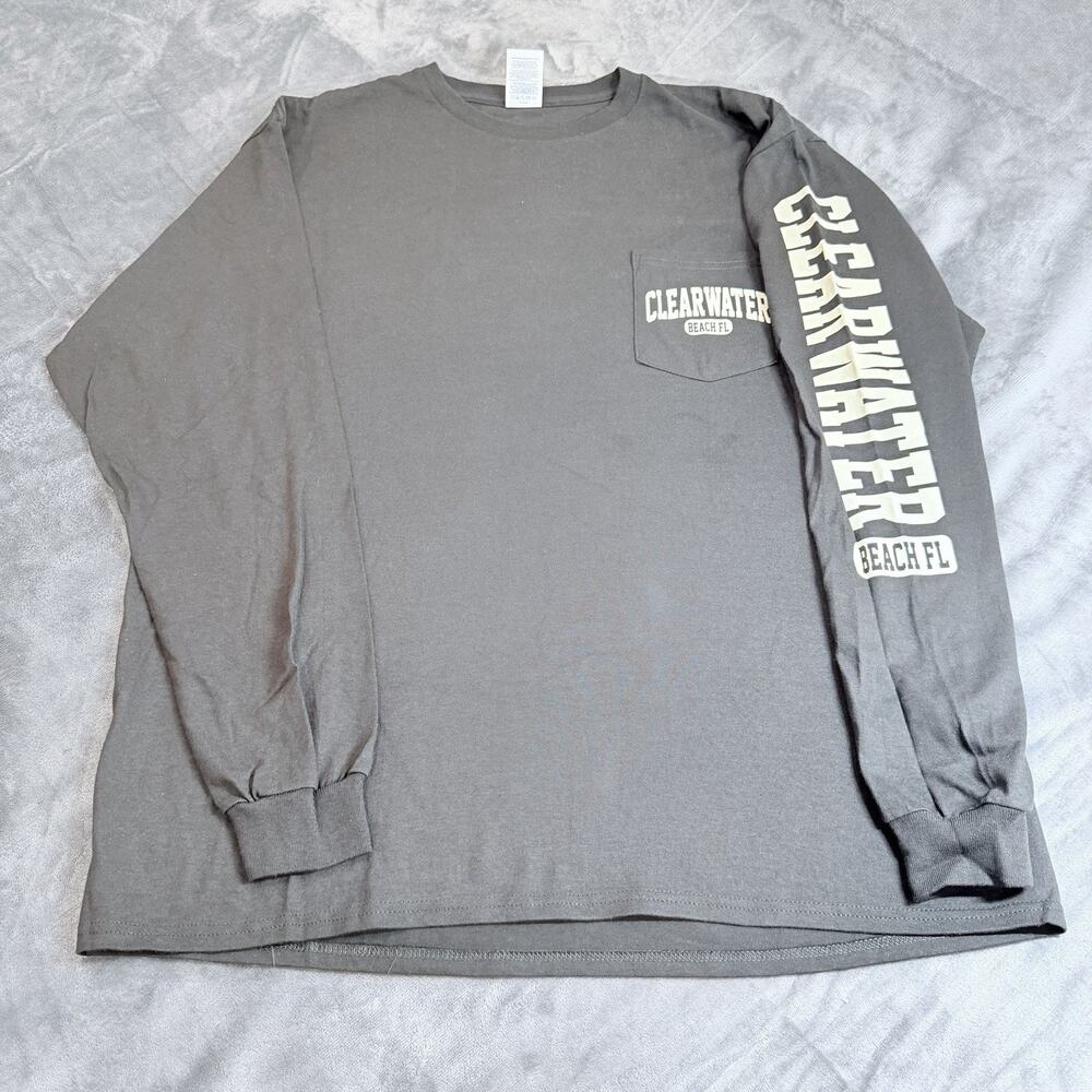 NWT Delta Clearwater Beach FL Shirt Black Men's Sz XL Long Sleeve